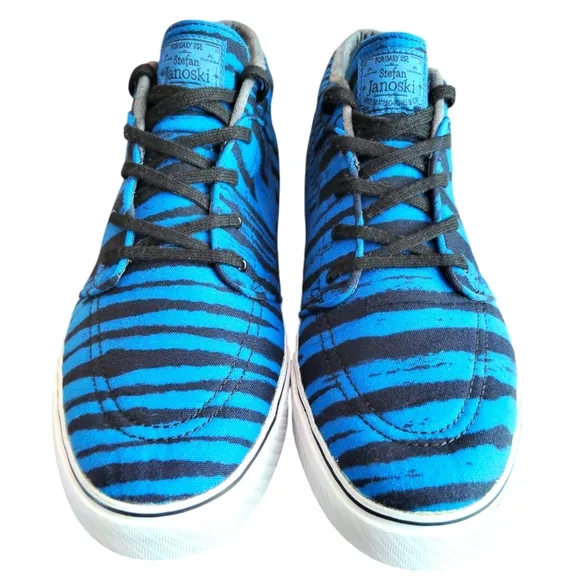 Nike SB Zoom Stefan Janoski Mid Premium Zebra Sneakers sz12
