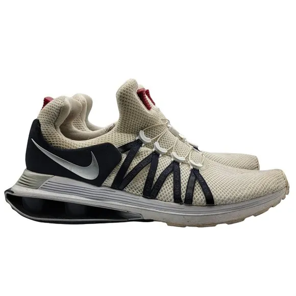 Nike Shox Gravity White/Navy Blue Men Size 13 Athletic Running Shoes AR1999-104