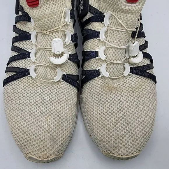 Nike Shox Gravity White/Navy Blue Men Size 13 Athletic Running Shoes AR1999-104