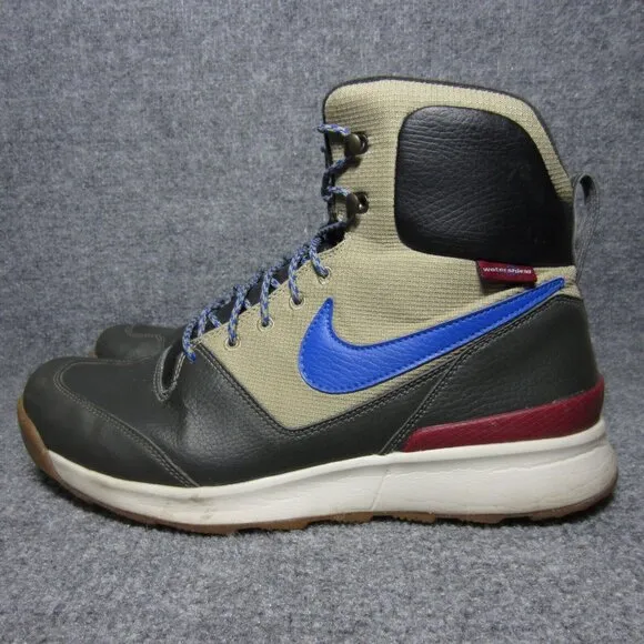 Nike Stasis ACG Kaki Hi Watershield Hiking Shoes Bamboo Blue 616192-201 Mens 10