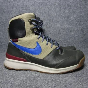 Nike Stasis ACG Kaki Hi Watershield Hiking Shoes Bamboo Blue 616192-201 Mens 10