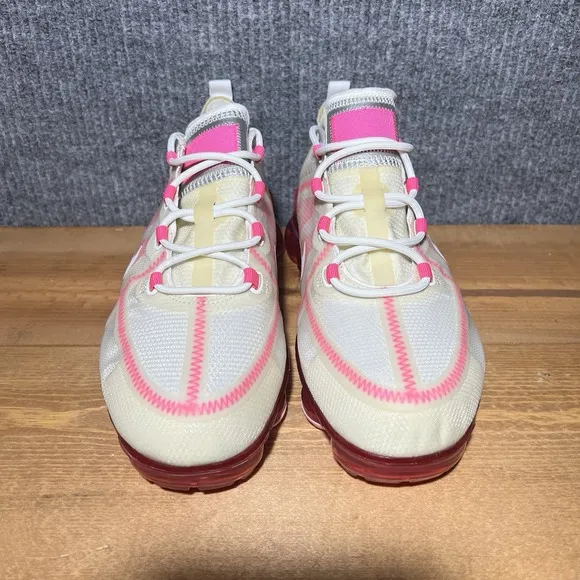 Nike Vapormax 2019 Shoes Women Size 10 Pink Rise White Low Lace Up