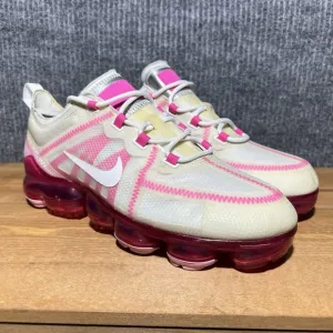 Nike Vapormax 2019 Shoes Women Size 10 Pink Rise White Low Lace Up