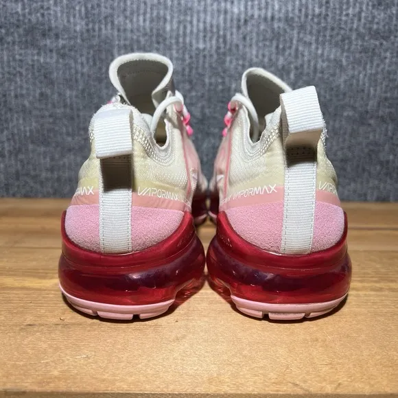 Nike Vapormax 2019 Shoes Women Size 10 Pink Rise White Low Lace Up