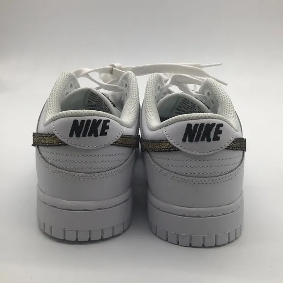 Nike Women Dunk Low SE White/Multi/Black DD7099-100 Athletic Shoes NWOB