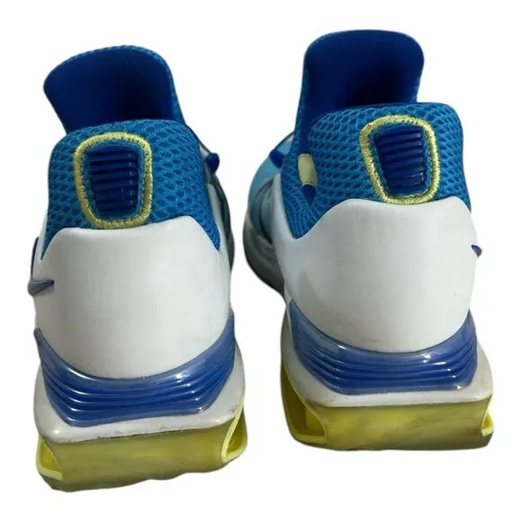 NIKE Women Shox Gravity Blue White Shoes Size 7.5 Torch Reax Metcon AQ8554 404