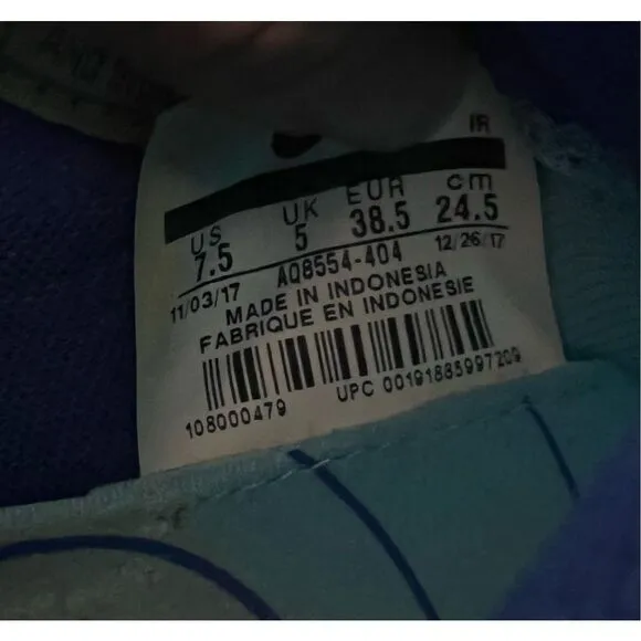 NIKE Women Shox Gravity Blue White Shoes Size 7.5 Torch Reax Metcon AQ8554 404