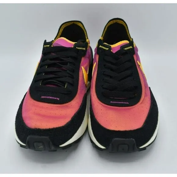 Nike Womens Sz 7.5 Waffle One Fuchsia University Gold Sneakers Shoes DC2533-600