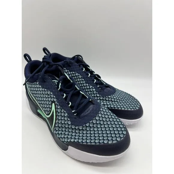 Nike Zoom Court Pro HC Tennis Shoes DH0618-410 Obsidian Mint Men 10.5🛒