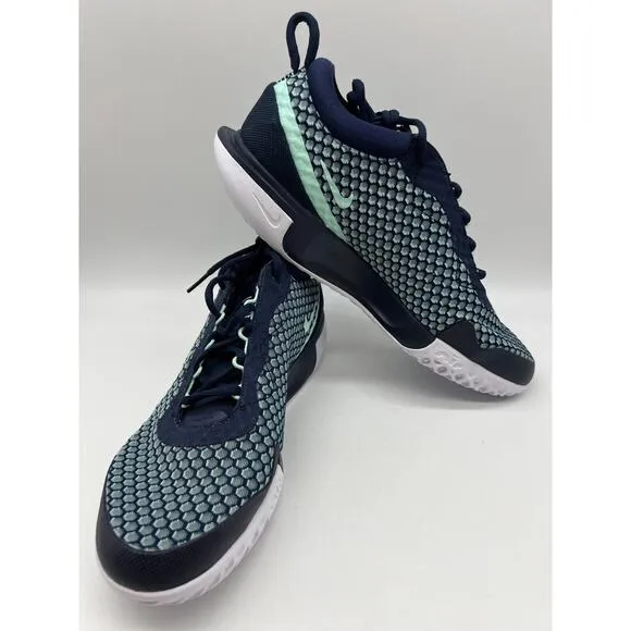 Nike Zoom Court Pro HC Tennis Shoes DH0618-410 Obsidian Mint Men 10.5🛒