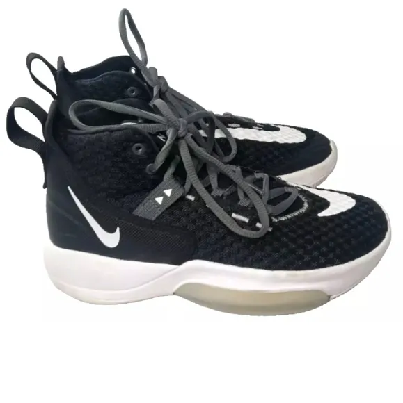 Nike Zoom Rize TB Shoes Men''s Size 5 Black Sneakers