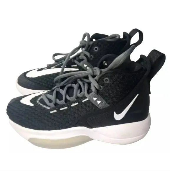 Nike Zoom Rize TB Shoes Men''s Size 5 Black Sneakers