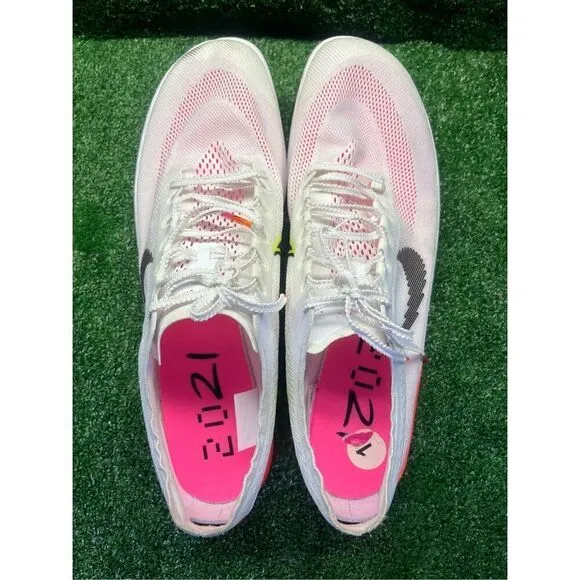 Nike ZoomX Dragonfly Track Shoes Men 14 Rawdacious White Pink DJ5255-100