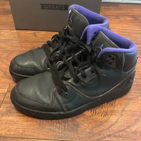 NIKE air JORDAN 1 flight 2 black purple shoes sneakers size 10 men