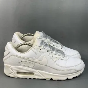 Nike Airmax 90 women athletic sneaker shoes triple white size 8