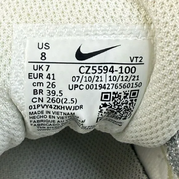 Nike Airmax 90 women athletic sneaker shoes triple white size 8