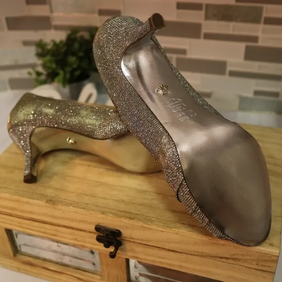 🆕Nina silver heels party shoes