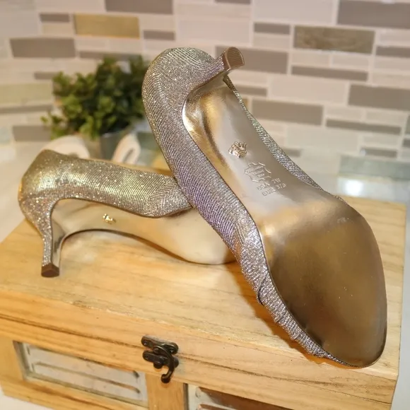 🆕Nina silver heels party shoes