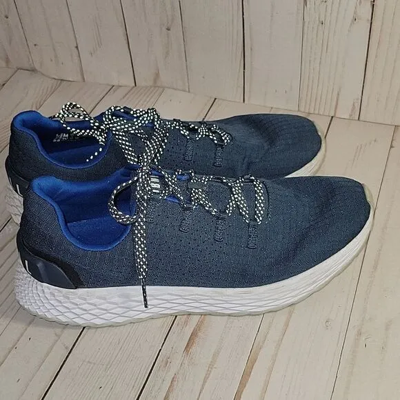 NOBULL Ripstop Runner Navy Blue White Shoes Sneakers Men Size 8 Women 9.5