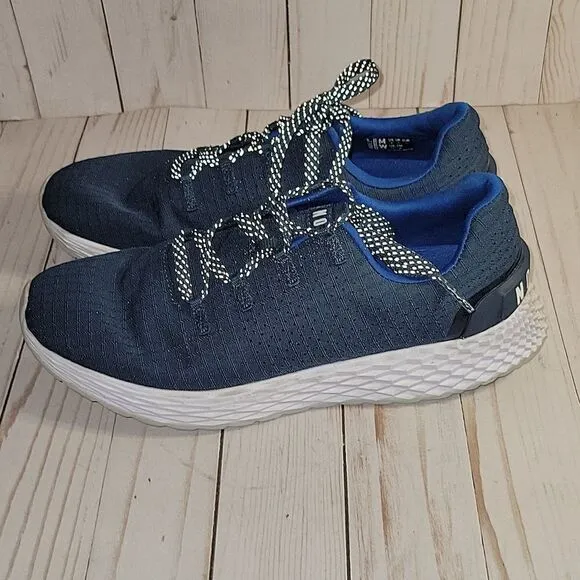 NOBULL Ripstop Runner Navy Blue White Shoes Sneakers Men Size 8 Women 9.5