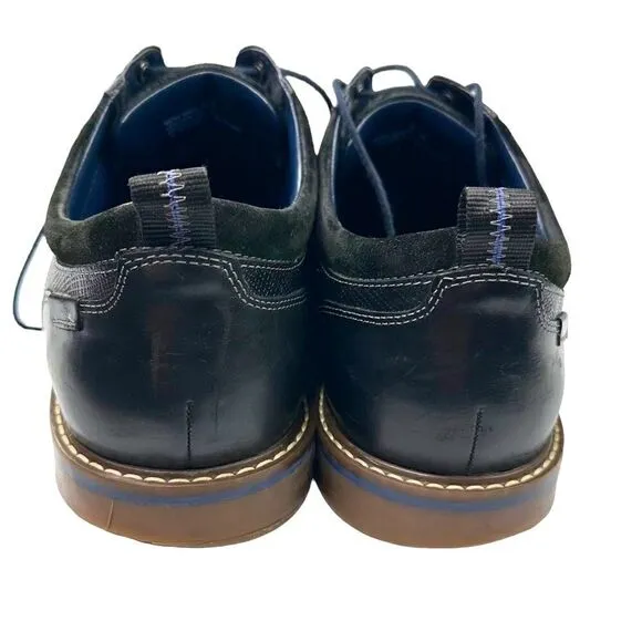Nunn Bush shoes Circuit plain toe Oxford black leather 14M