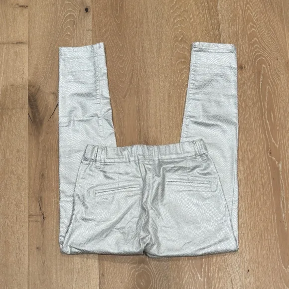 NWOT Bevy Flog Dafna Silver Python Jeans, Size 26