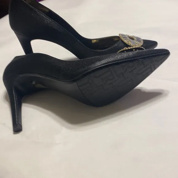 NWOT J.Reneé Nalda Black Dress Shoes Rhinestone Embellishmen
