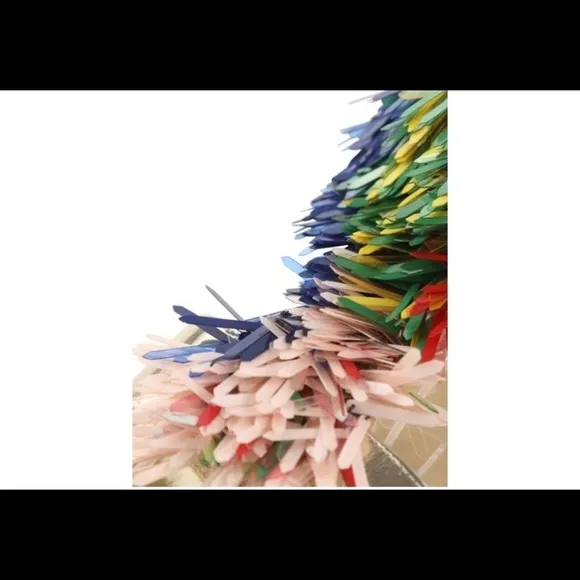 NWOT Monique Lhuilliet Gold fringe sandals multicolored summer vacation party