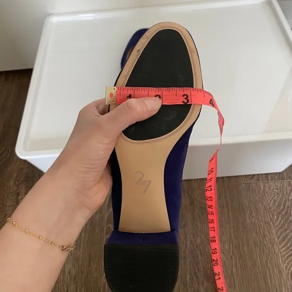 NWOT Naturalizer 27 Edit Rebecca Blue Suede Block Heeled Pumps