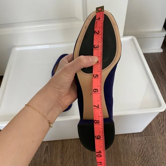 NWOT Naturalizer 27 Edit Rebecca Blue Suede Block Heeled Pumps