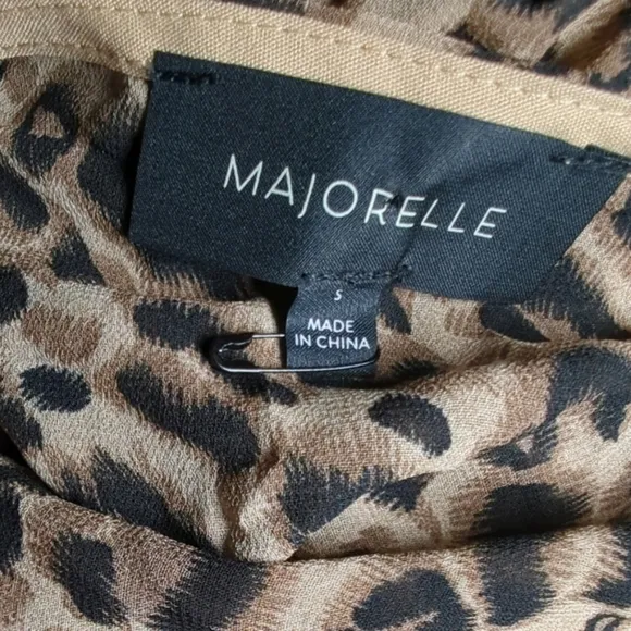 NWOT Revolve MAJORELLE | Lexi Smocked Leopard Mini Dress Size S