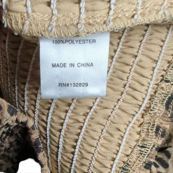 NWOT Revolve MAJORELLE | Lexi Smocked Leopard Mini Dress Size S