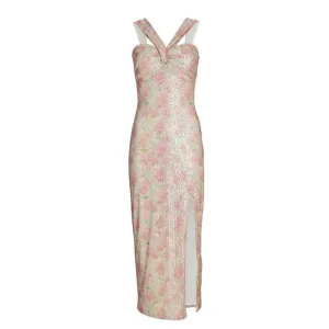 NWOT Saylor Faena Floral Sequin Midi Dress Sz. M