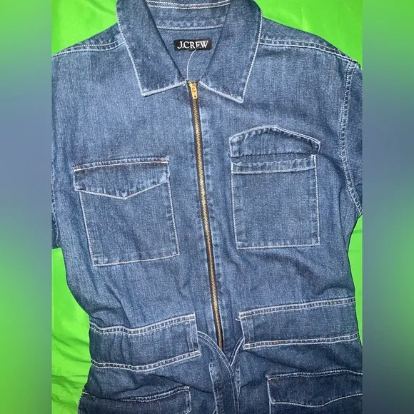 NWT 100% Cotton J.Crew Denim Midi Dress size 2
