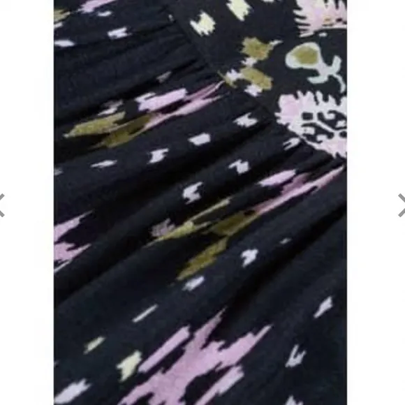 NWT Ba&amp;sh Nerla Robe Bleu Nuit Midnight Navy Blue Ikat Wrap Midi Maxi Dress