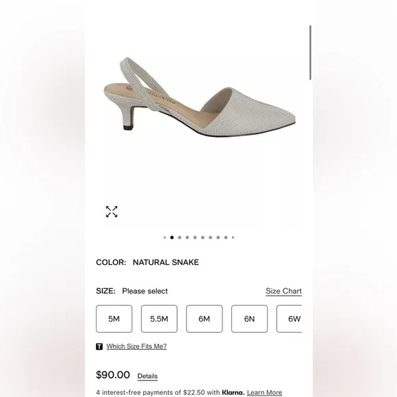 NWT Bella Vita VITA Sarah II Slingback Pumps