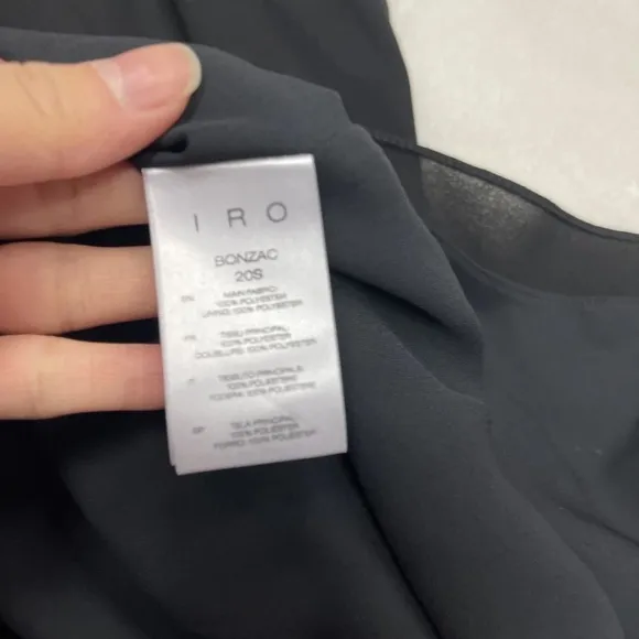 NWT IRO Bonzac Draped Ruffles One Shoulder Dress size 36