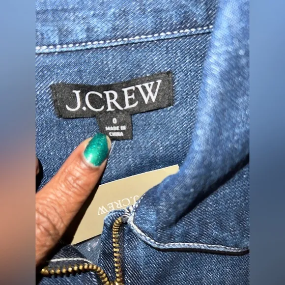 NWT J.Crew Denim Midi Dress size 0