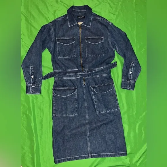 NWT J.Crew Denim Midi Dress size 0