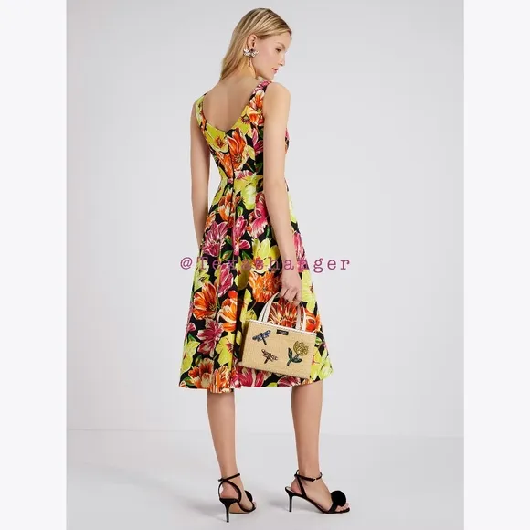 NWT Kate Spade Painted Tulips Grace Dress Size 6