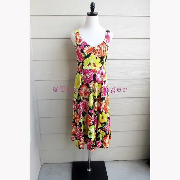 NWT Kate Spade Painted Tulips Grace Dress Size 6
