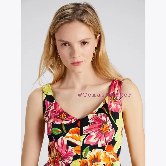 NWT Kate Spade Painted Tulips Grace Dress Size 6