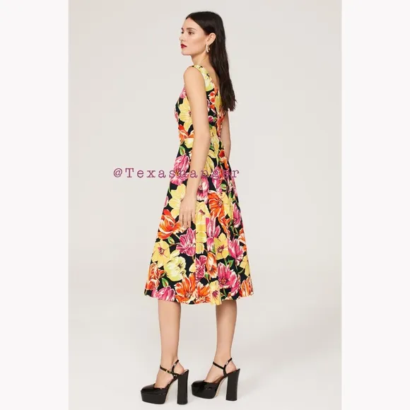 NWT Kate Spade Painted Tulips Grace Dress Size 6