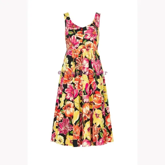 NWT Kate Spade Painted Tulips Grace Dress Size 6