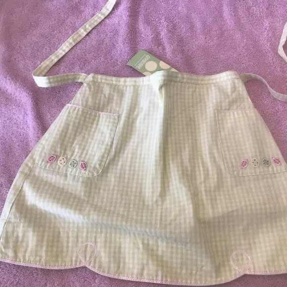 NWT lemony fresh apron skirt gymboree 7 gingham