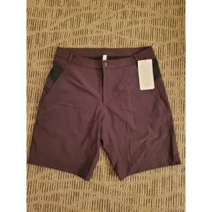 NWT Lululemon Hike 'n Bike Shorts Men's Size 36 Golf Maroon Brown Stretch
