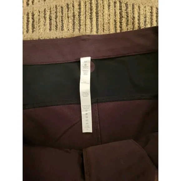 NWT Lululemon Hike 'n Bike Shorts Men's Size 36 Golf Maroon Brown Stretch