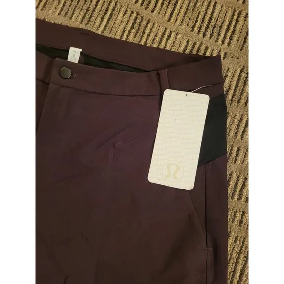 NWT Lululemon Hike 'n Bike Shorts Men's Size 36 Golf Maroon Brown Stretch