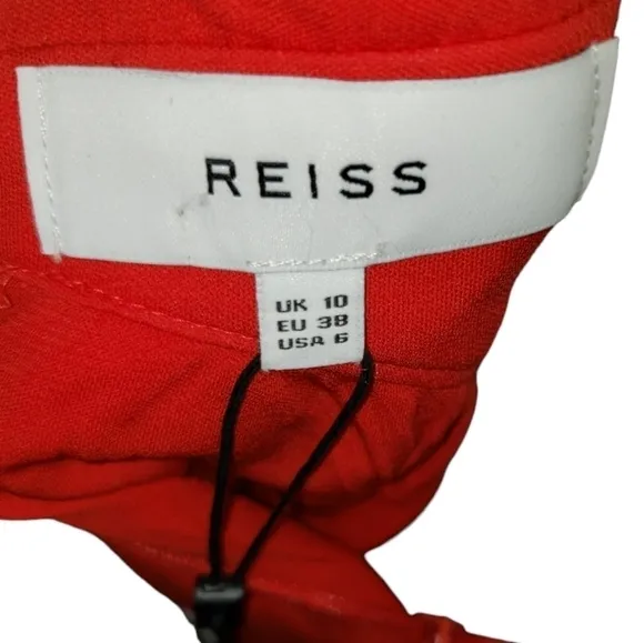 NWT REISS London Savannah Jersey Drape Cocktail Dress Size 6