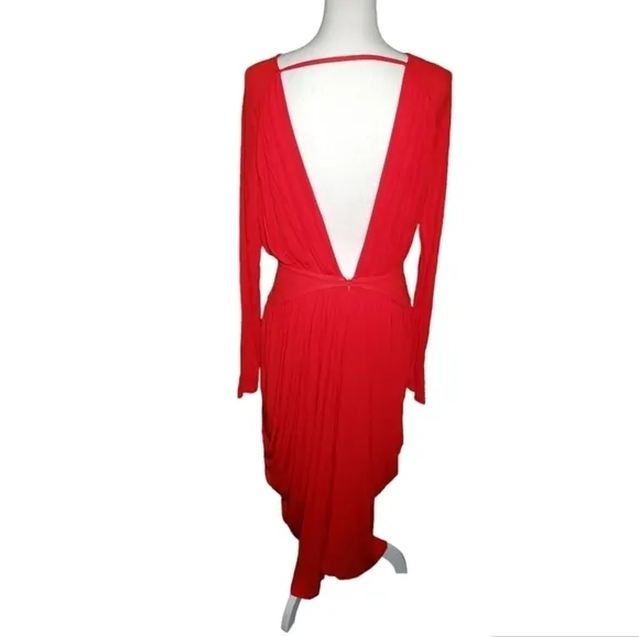 NWT REISS London Savannah Jersey Drape Cocktail Dress Size 6